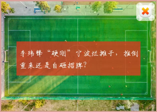 李玮锋“硬刚”宁波烂摊子，推倒重来还是自砸招牌？